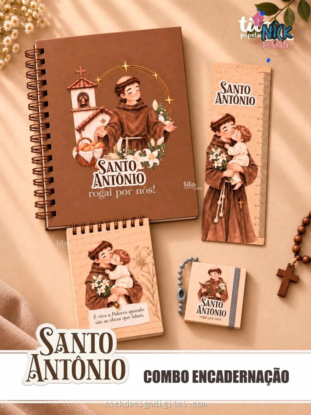 Santos - Santo Antônio - Encadernação (Tita) - Imagem 1