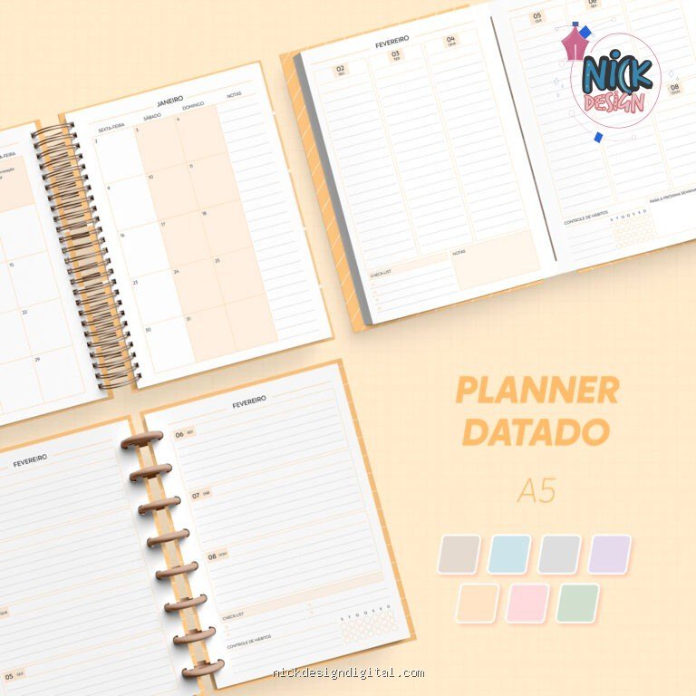Planner 2027 | Datado – A5 (Nilmara) - Imagem 1