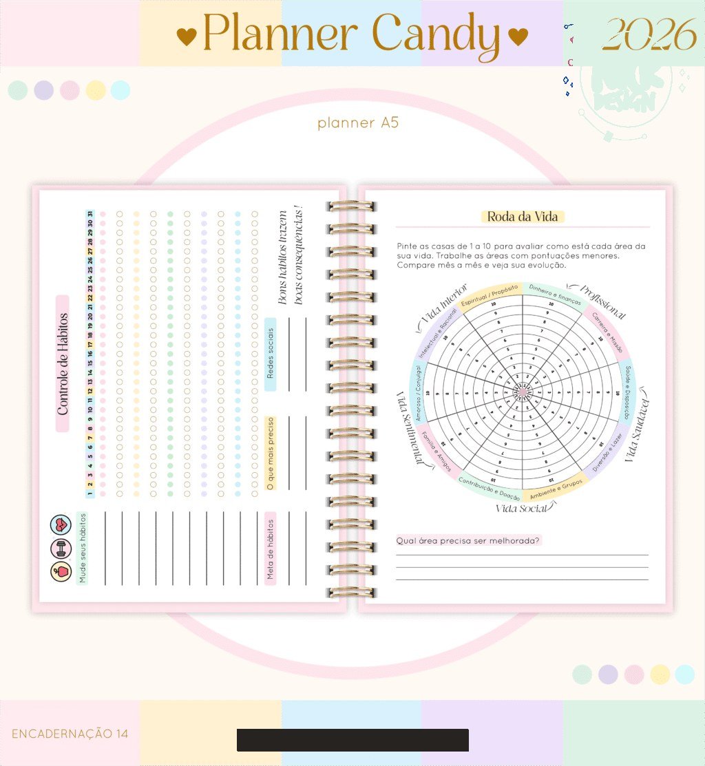 Planner A5 2026 (Lina) - Imagem 11