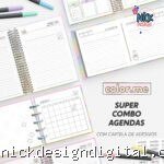 SUPER Combo Agenda para Colorir 2026 | Color.me (Nilmara)