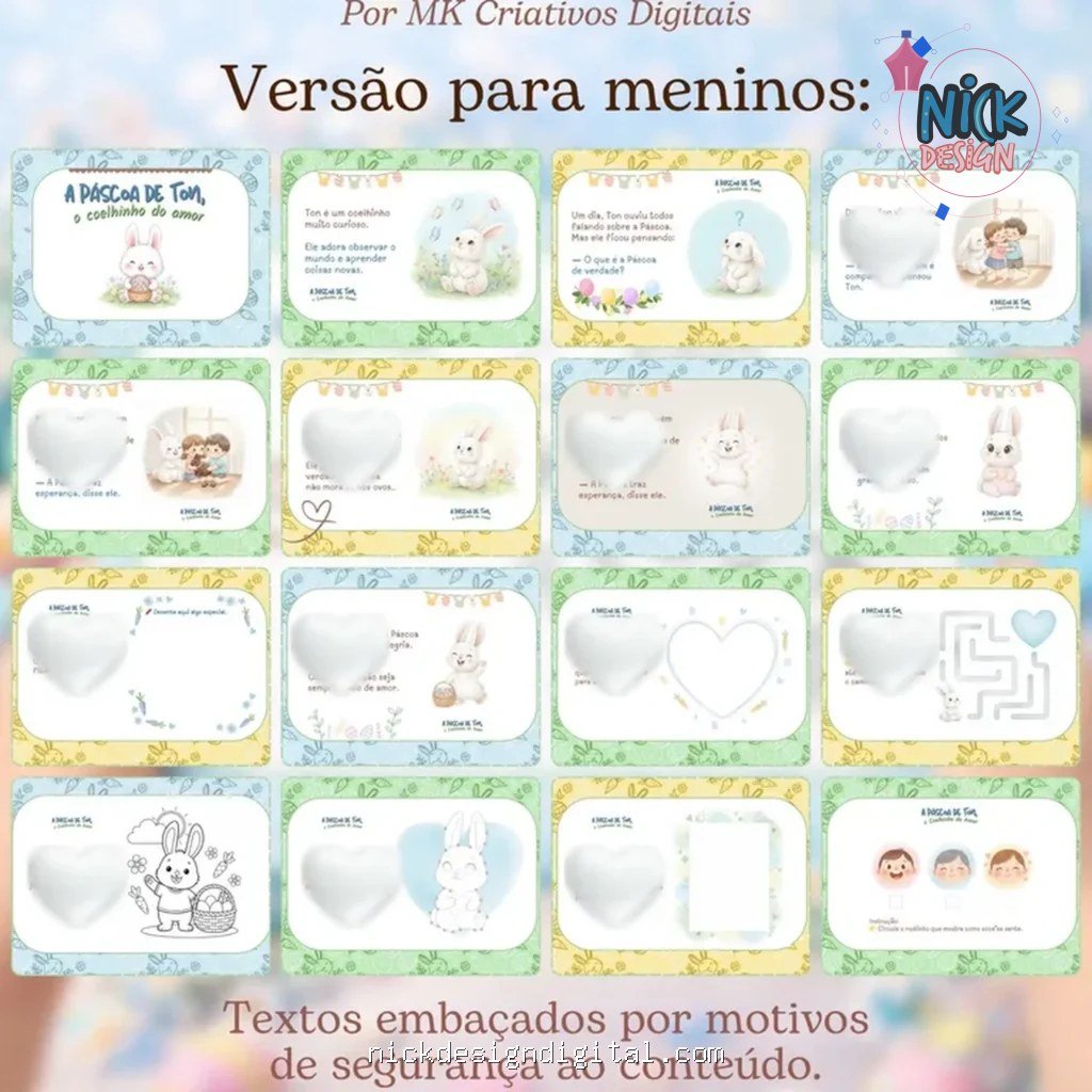 Livrinho Páscoa - Coelhinho Ton - Imagem 3