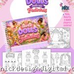 Fadinhas - Livro Colorir A5 (Paper Dolls)