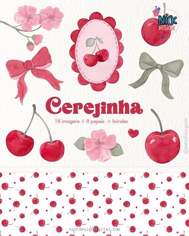 Cerejinha - Kit Digital - Imagem 1