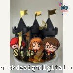 Harry Potter - Topo de Bolo Cenário