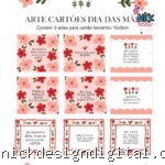 Arte Digital Cartões Dia das Mães