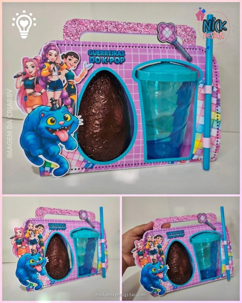 Guerreiras K-Pop - Porta Ovos de Páscoa
