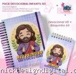 Devocional Infantil A5+Bloquinho A6 N3 (Jana Bicalho)