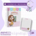 Combo 5 estrelas - Caderno Professora A5 (Luminous)