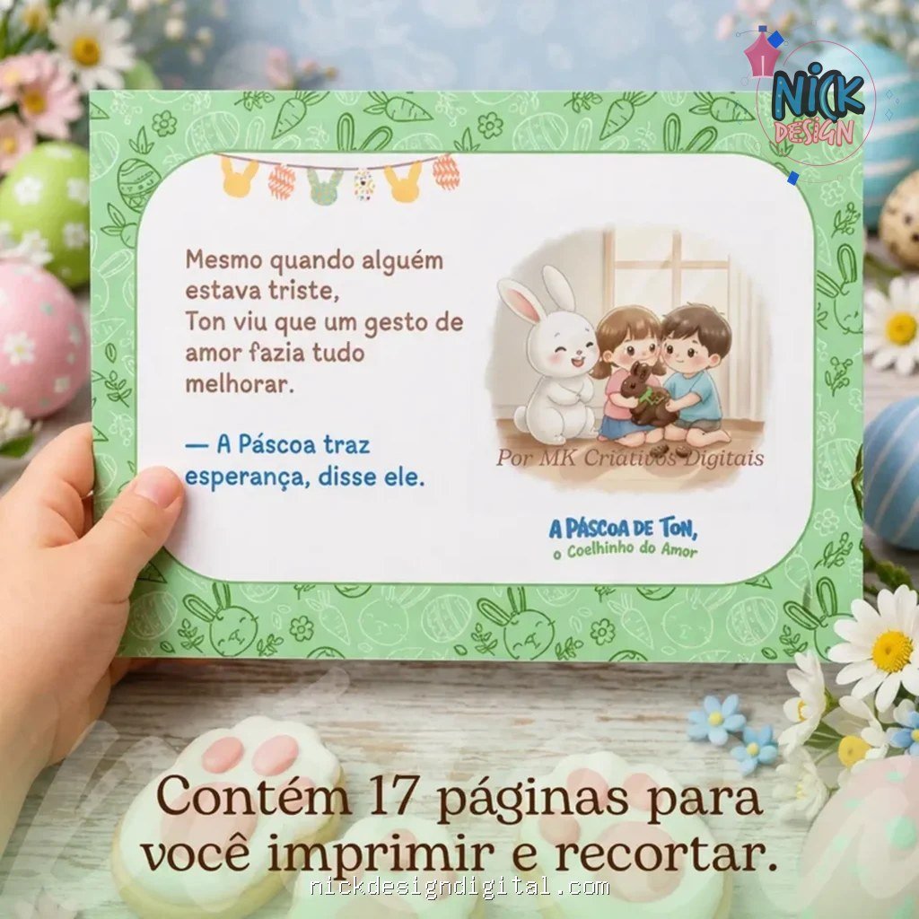 Livrinho Páscoa - Coelhinho Ton - Imagem 2