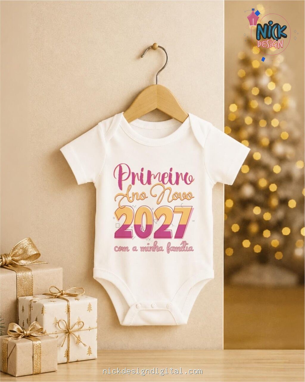 Ano Novo 2027 V5 - Artes Body Infantil - Imagem 11