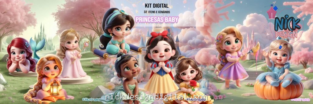 Princesas Baby 2 - Kit Digital - Imagem 1