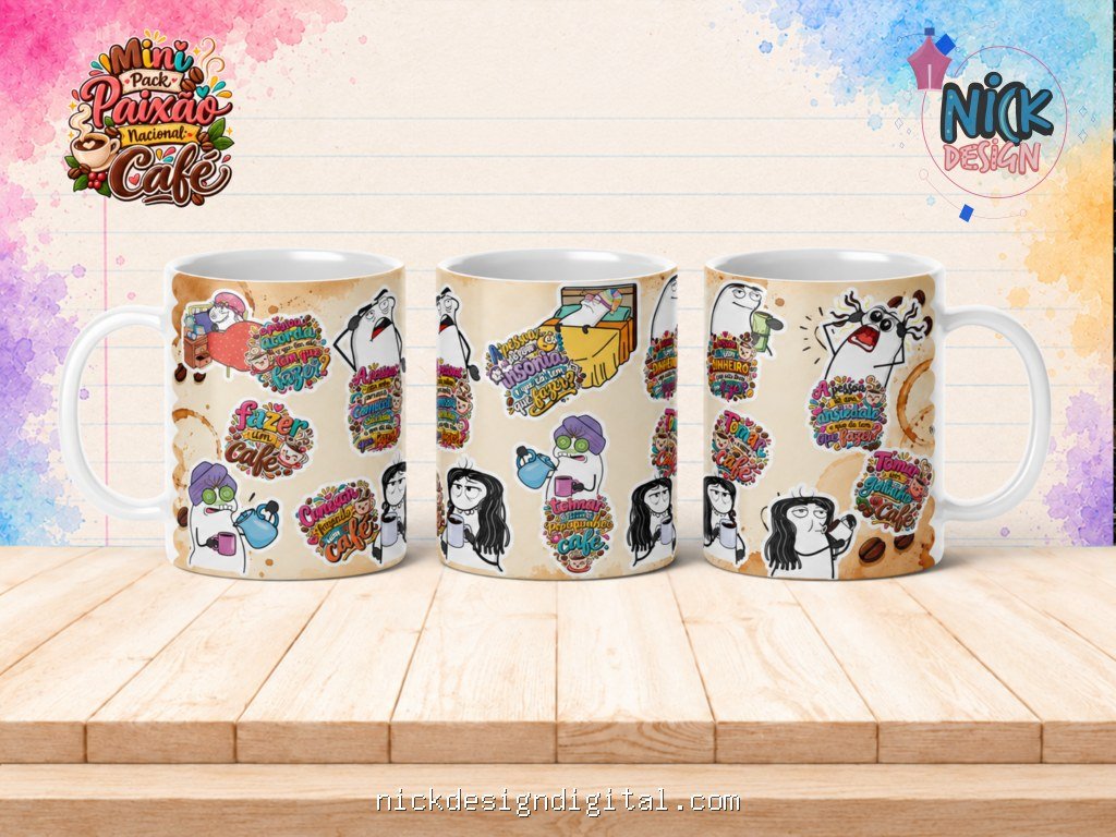 Mini Pack Paixão Nacional Café - Artes Canecas - Imagem 3