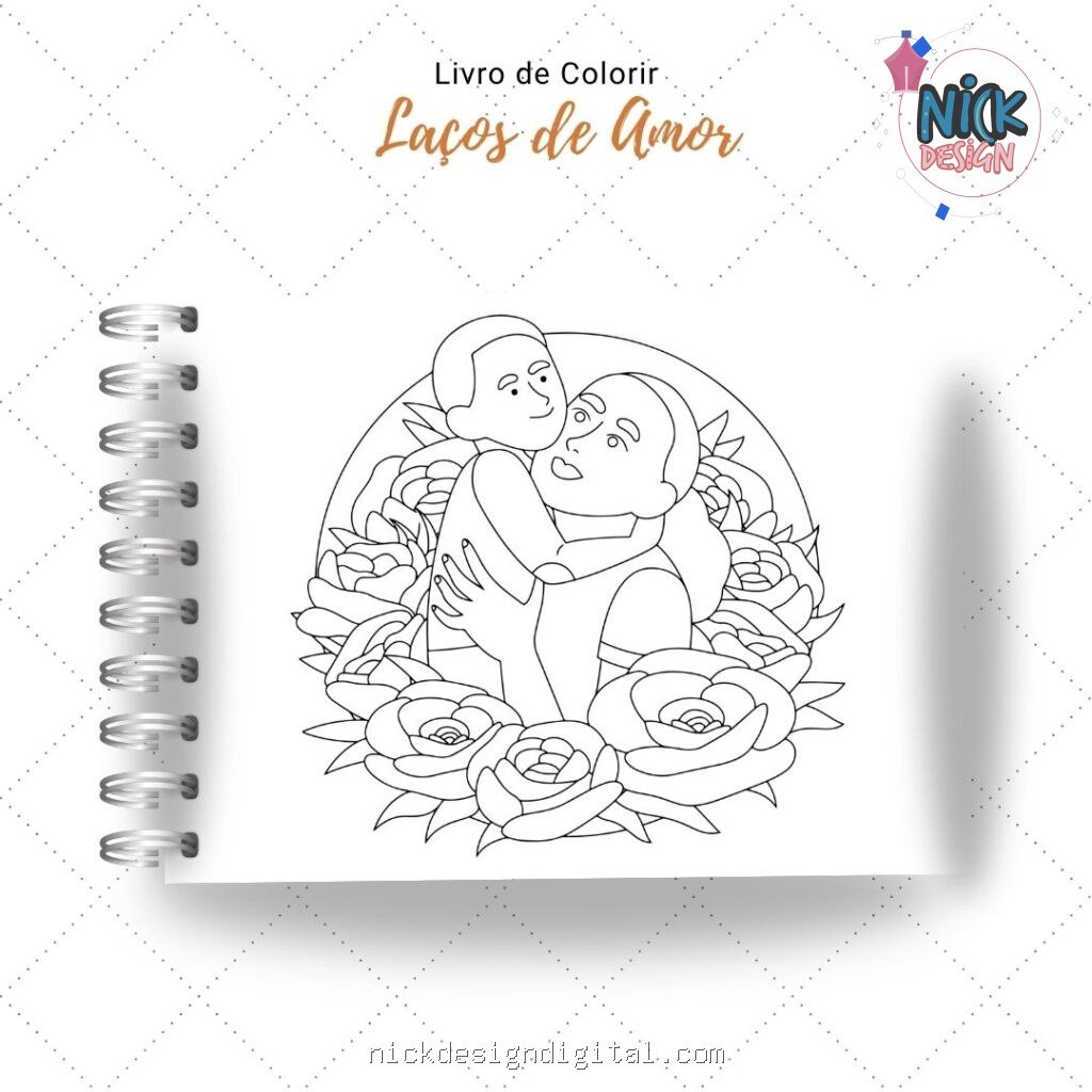 Laços de Amor - Livro de Colorir (Nick Design) - Imagem 7