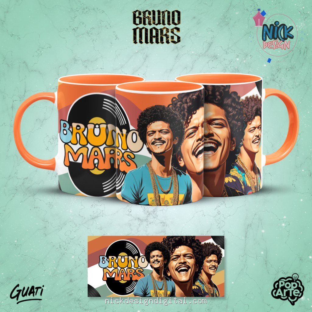 Bruno Mars - Artes para Canecas - Imagem 13