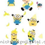 Minions - Topo de Bolo