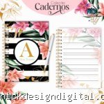 Caderno Flower Black (Lina Criativa)