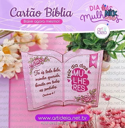 Cartão Bíblia Dia das Mulheres