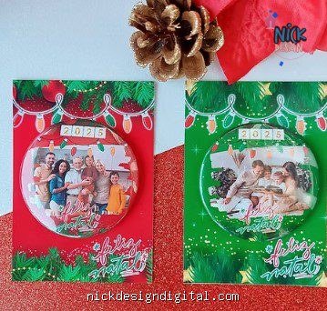 Card Botton 58mm - Feliz Natal