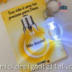 Card chaveiro Lâmpada Setembro Amarelo
