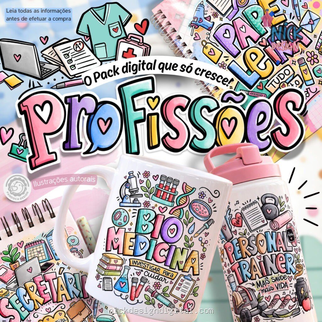 Pack Profissões 2026 (Pandoca) - Imagem 1