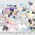 Minnie Unicórnio - Kit Digital