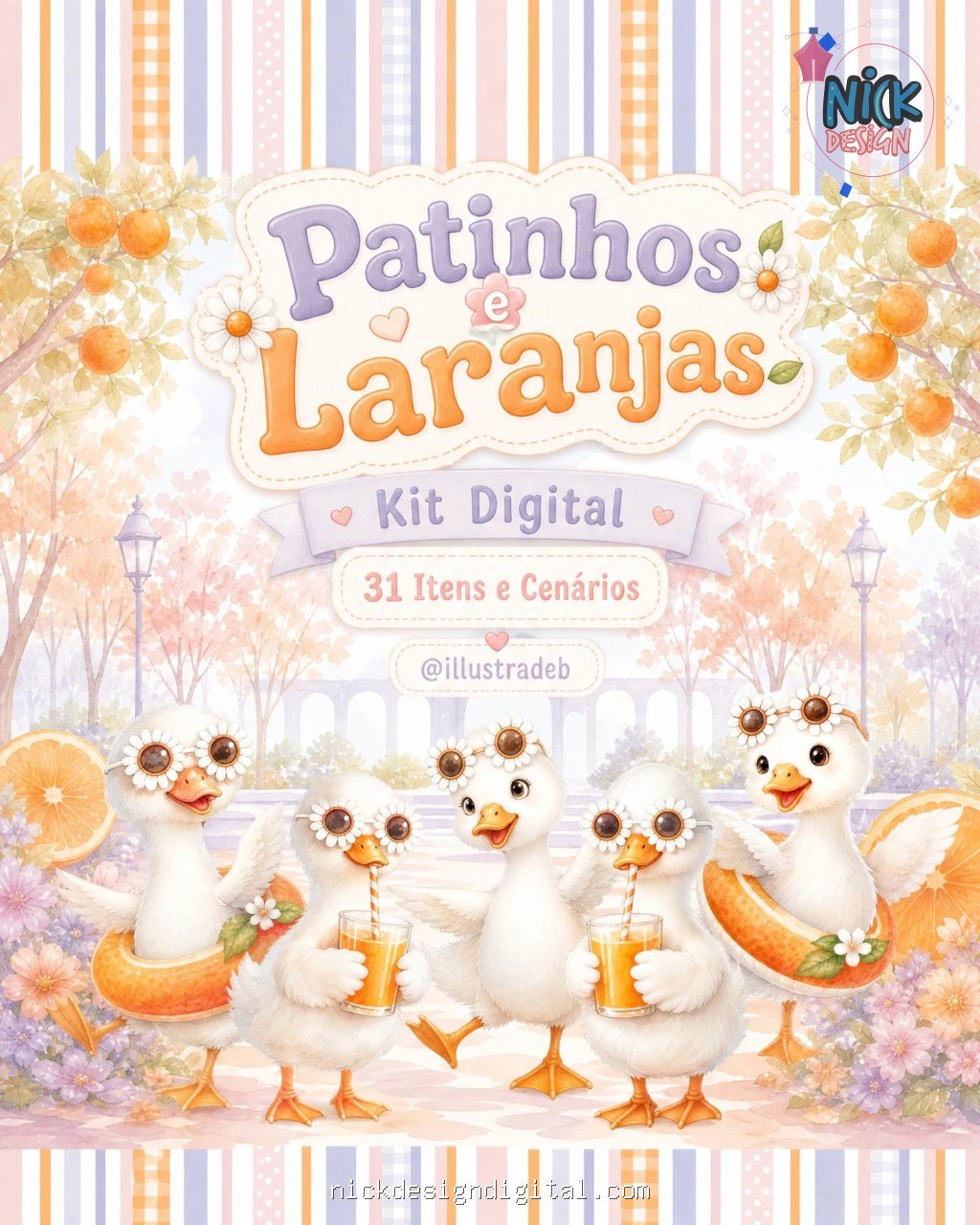 Patinhos e as Laranjas - Kit Digital - Imagem 1