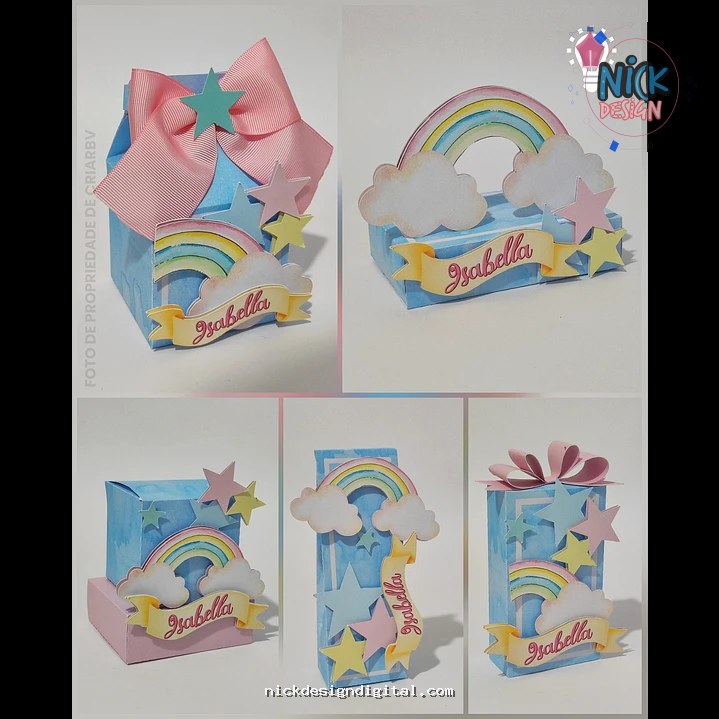 Arco Íris e Estrelas - Kit Festa Pronta - Imagem 1