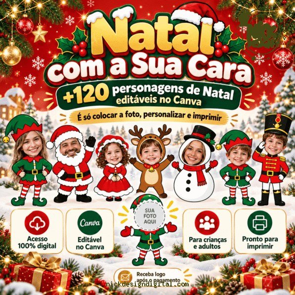 Kit Natal Com Sua Cara