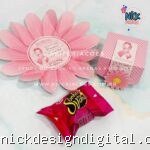 Mini Explosão Flor - Outubro Rosa (Kif)