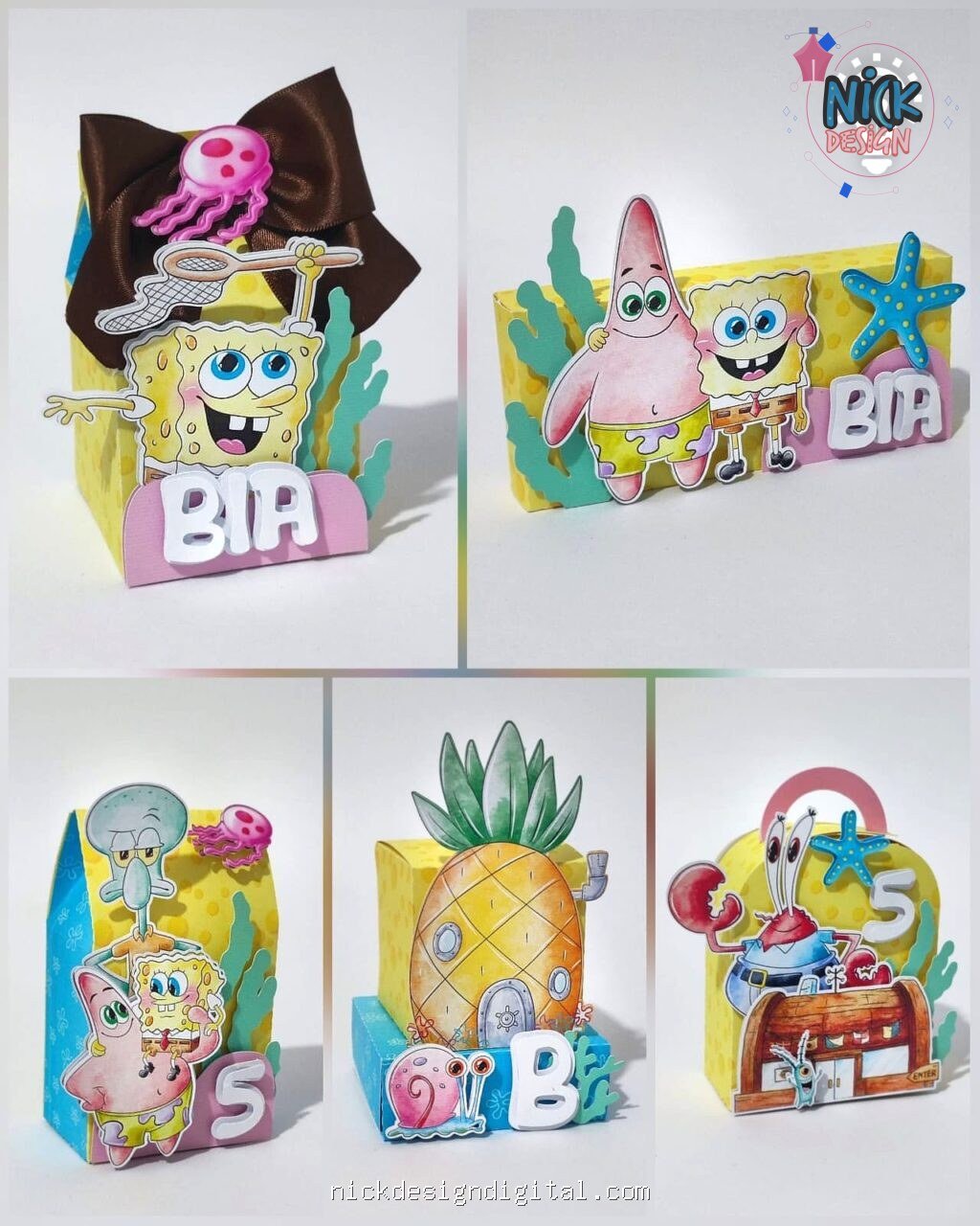 Bob Esponja - Kit Festa Pronta - Imagem 1