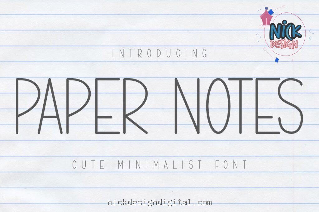 Paper Notes - Fonte p/ Instalar - Imagem 1