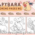 Capivara #2 - Livro de Colorir