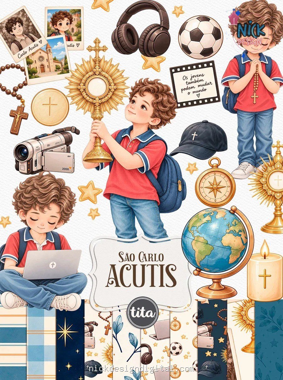 Santos - São Carlo Acutis - Ilustrações (Tita) - Imagem 1