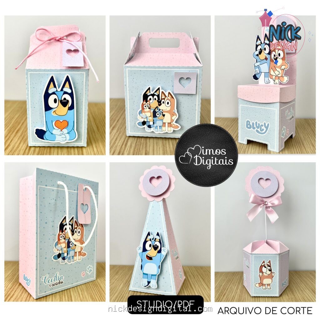 Bluey Menina - Kit Festa Pronta - Imagem 1