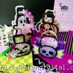 Cestas de Halloween + Papeis (Espanhol)