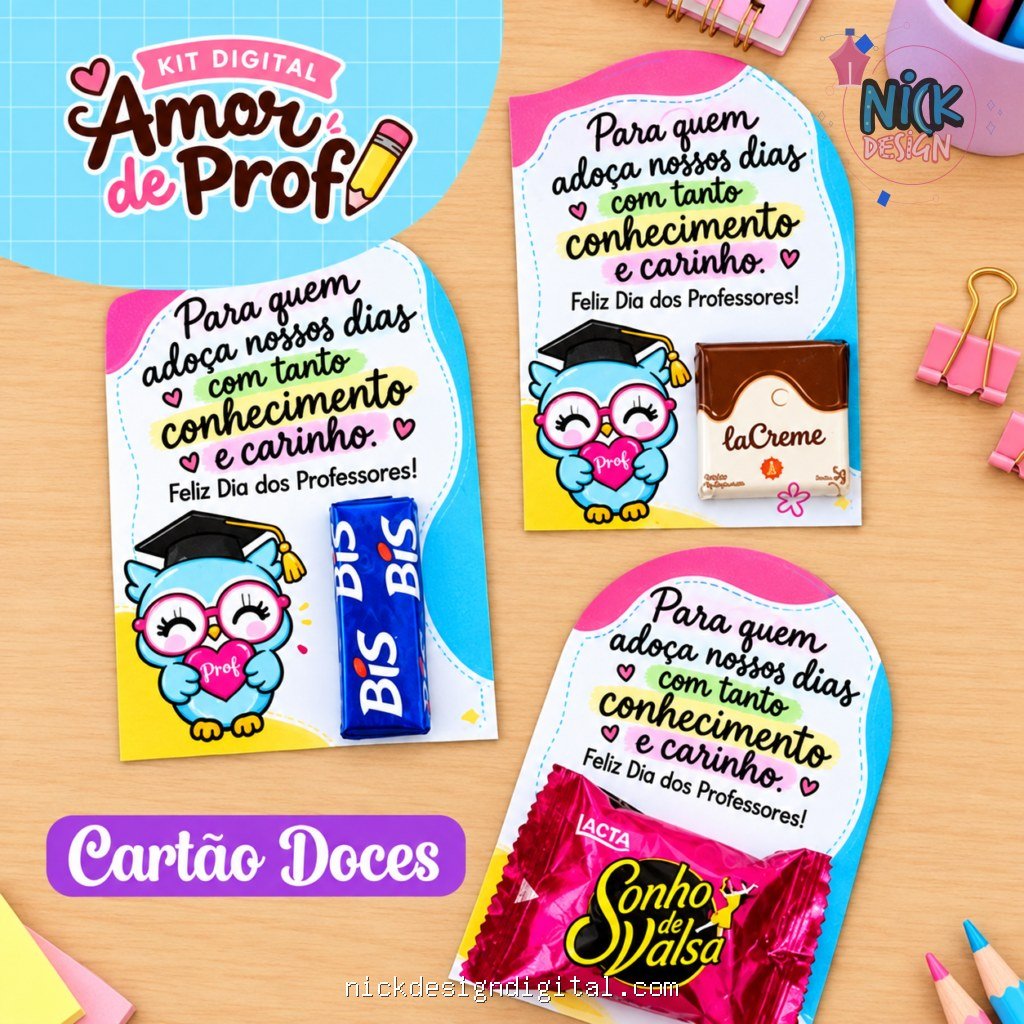 Kit Amor de Prof - Dia dos Professores - Imagem 3