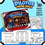 Carros - Livro Colorir A5 (Paper Dolls)