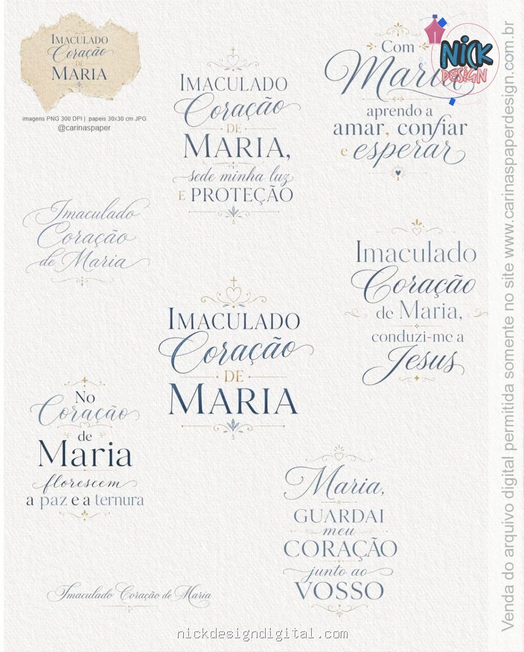 Ilustrações Imaculado Coração de Maria 2 - Imagem 5
