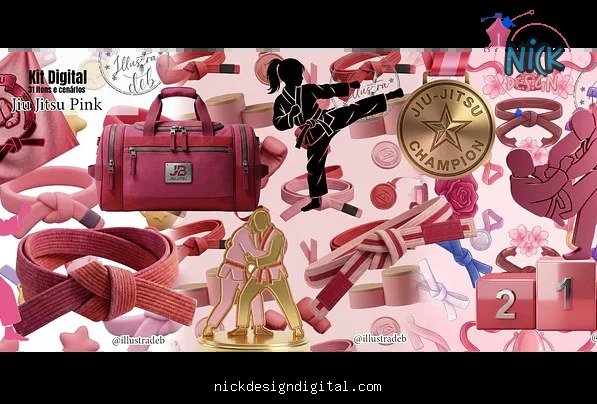 Jiu Jitsu Pink – Kit Digital