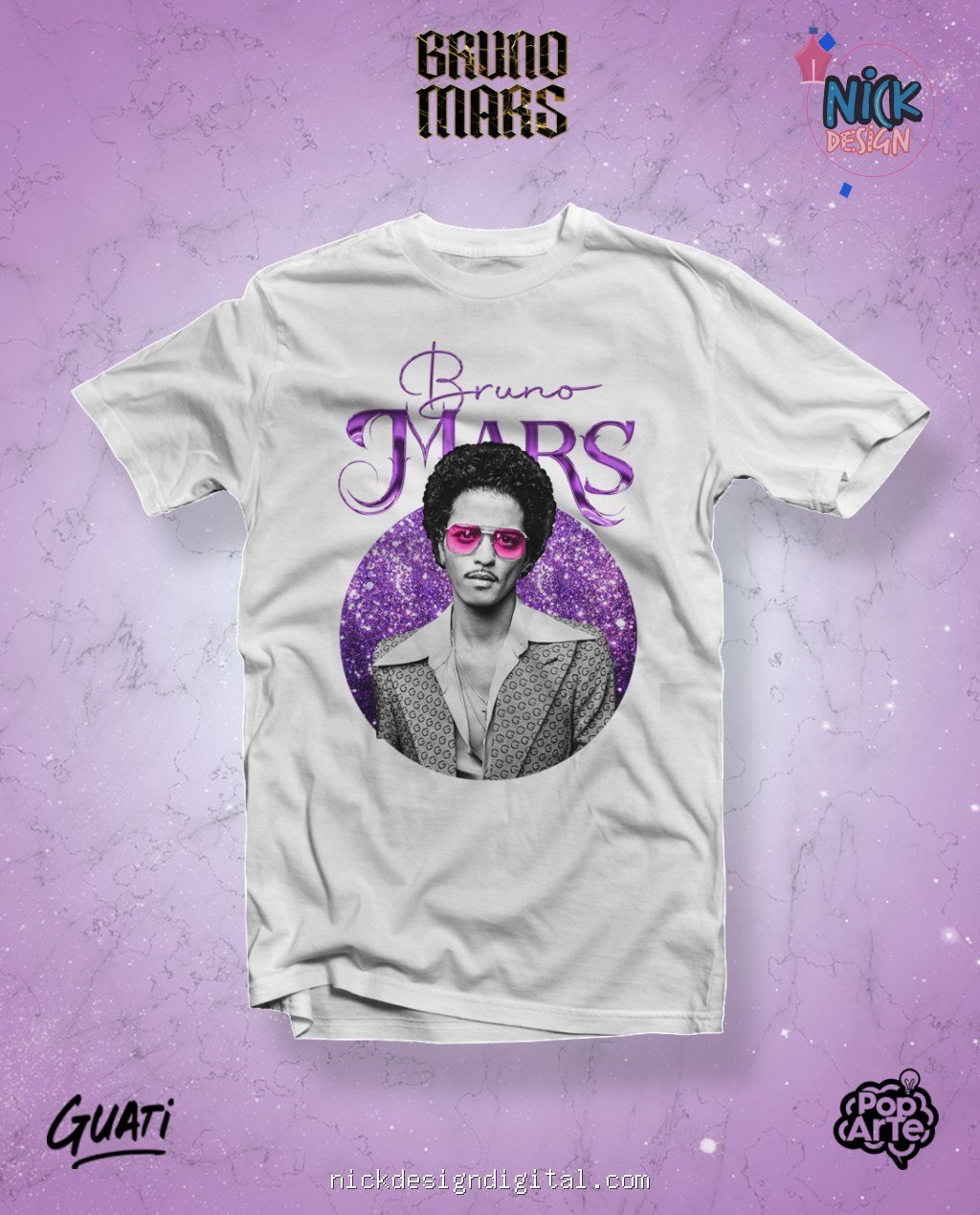 Bruno Mars - Artes para Camisetas - Imagem 3