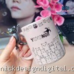 Gatinhos - Suga, Min Yoongi BTS - Arte Avulsa Caneca