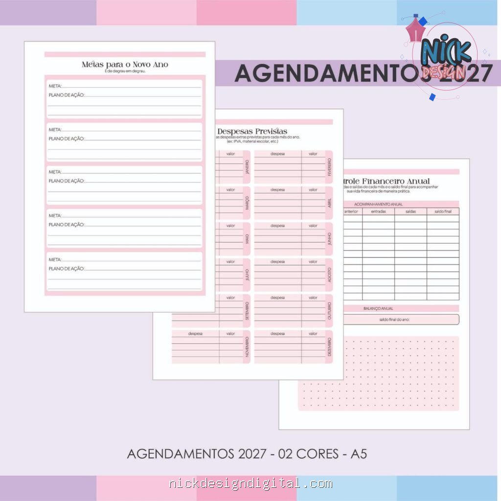Agendamentos 2027 - 02 Cores - Imagem 3