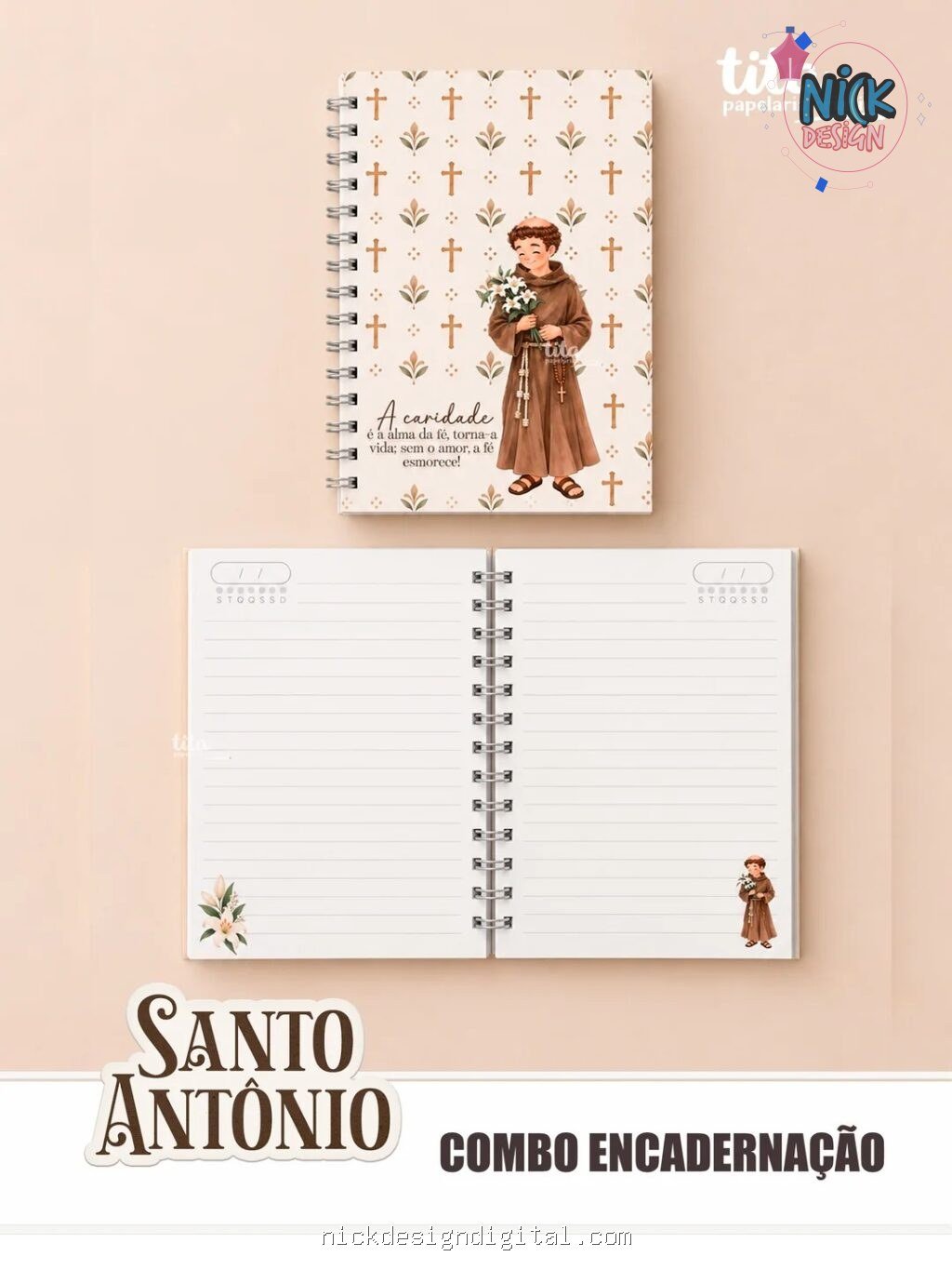 Santos - Santo Antônio - Encadernação (Tita) - Imagem 3