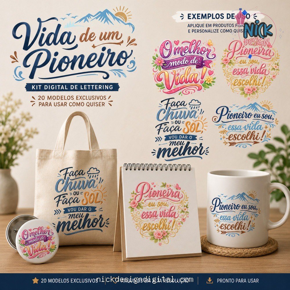 Lettering - Vida de um Pioneiro (Rê Castori) - Imagem 1