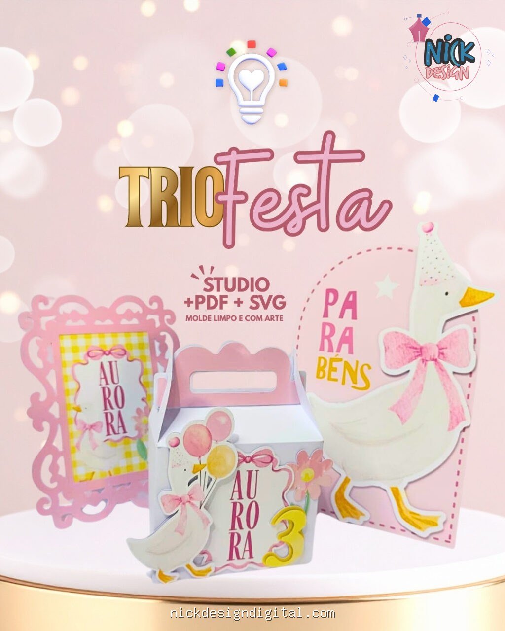 Trio de Moldes para Festas - Imagem 1
