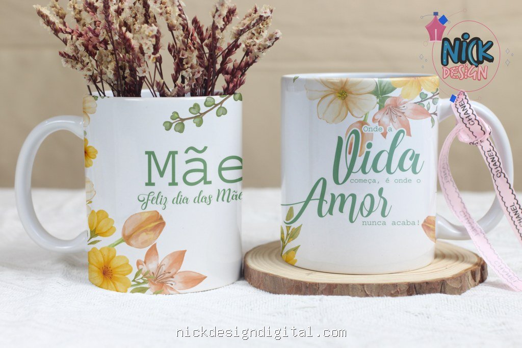Mamãe Floral - Artes para Caneca - Imagem 3