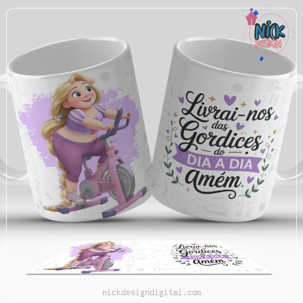 Princesas Motivadas - Artes para Caneca - Imagem 2
