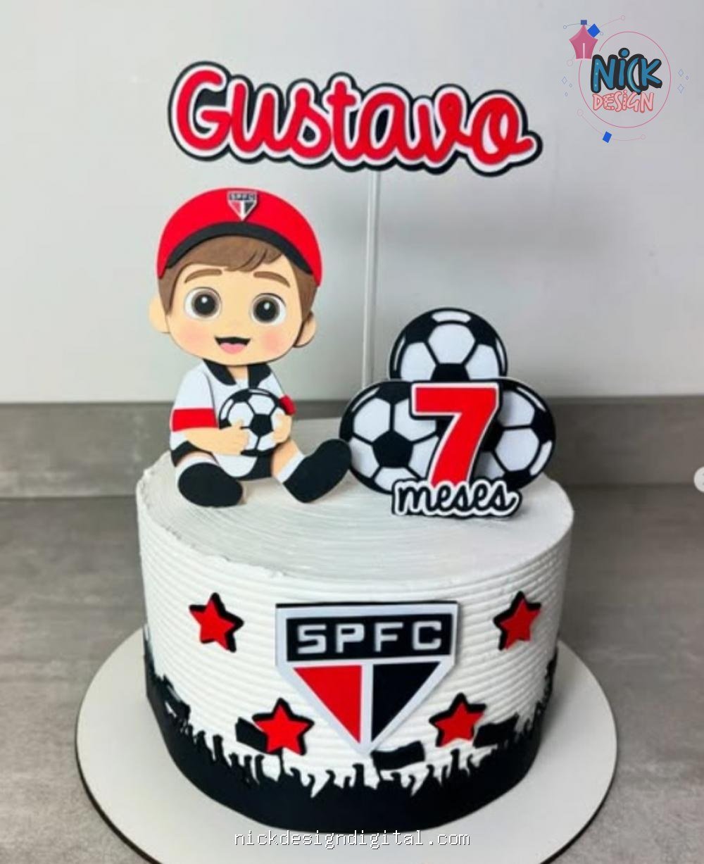 Futebol São Paulo - Topo de Bolo - Imagem 1