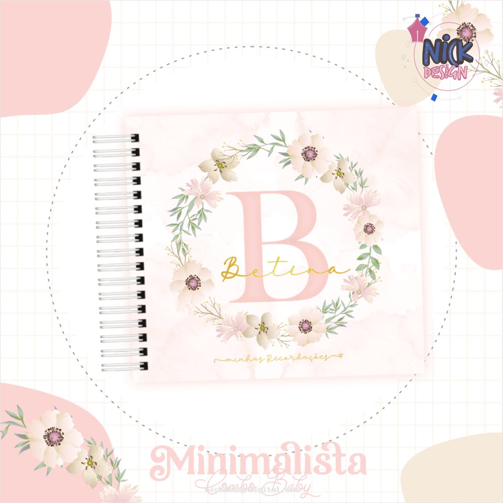 Floral Minimalista - Kit Maternidade - Imagem 1