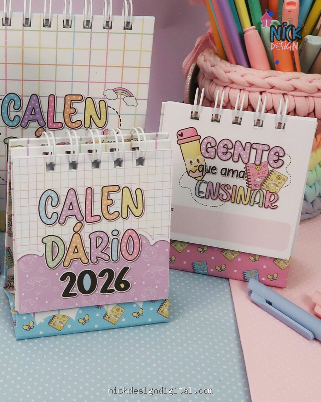 Calendários A6 e Mini 2026 – Professores (Mimos Personalizados) - Imagem 5